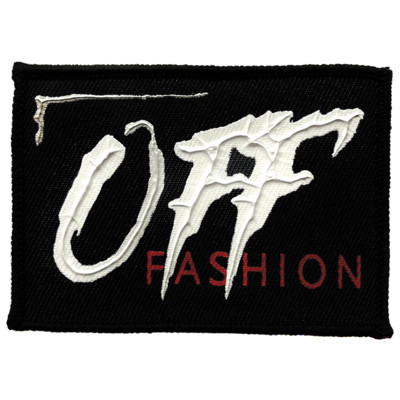 НашивкаOFF FASHION черный/белые буквы 8,5*5см0