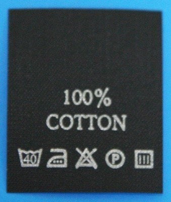 С114ПЧ 100%Cotton - составник - черный 40С (уп 200 шт.) (0)