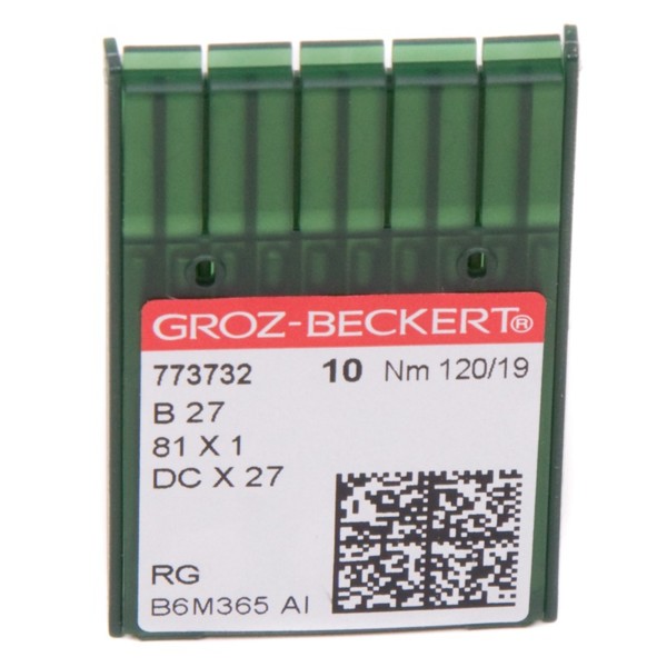 Иглы GROZ-BECKERT DCx27 (Bx27) №120/19 (уп.10шт.)0