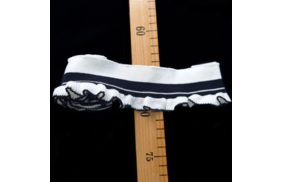 подвяз 5*80см белый черный с рюшей – товары для шитья дома купить в Веллтекс | Пятигорск
